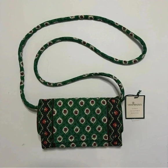 Vera Bradley Handbags - Vintage Vera Bradley Greenfield Crossbody Wallet Bag Brand New With Tags RARE